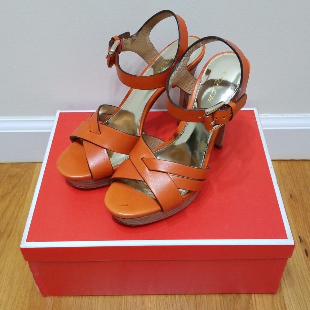 Coach Leather Sandals